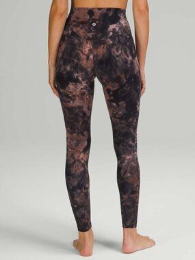 Lululemon Align Pant 25" Diamond Dye Graphite Grey Pink Pastel
